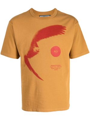 Reese Cooper Eagle abstract-print T-shirt - Brown