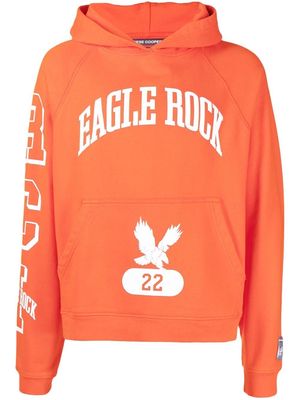 Reese Cooper logo-print cotton hoodie - Orange