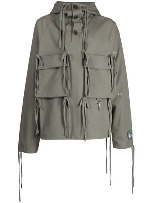 Reese Cooper ripstop pull-over hooded jacket - Green