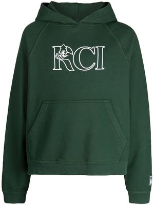 Reese Cooper vine logo-print hoodie - Green