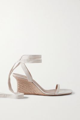 Reformation - Alessa Linen Wedge Espadrilles - Off-white
