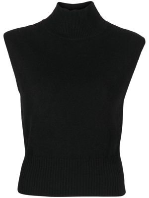 Reformation Arco sleeveless turtleneck cashmere jumper - Black
