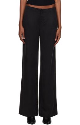 Reformation Black Alissa Trousers