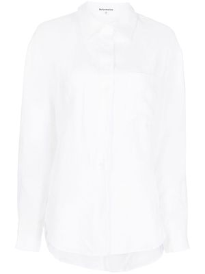 Reformation button-up linen shirt - White