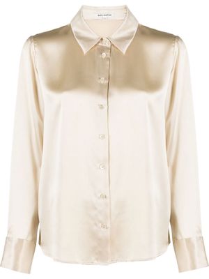 Reformation classic silk shirt - Neutrals