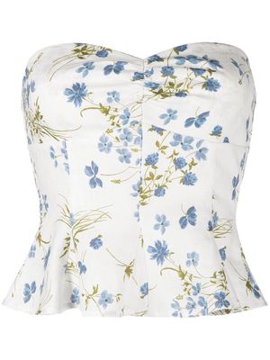 Reformation Diana linen floral-print top - Clarita