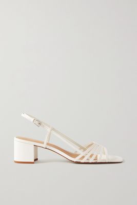 Reformation - Eleonora Leather Slingback Sandals - White
