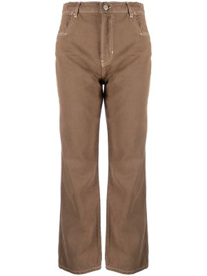 Reformation high-rise straight-leg jeans - Brown