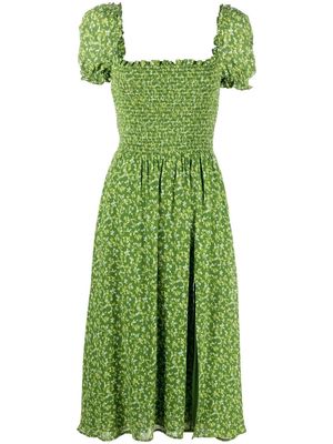 Reformation Inka floral-print midi dress - Green