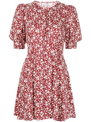 Reformation Laylin floral-print mini dress - Red