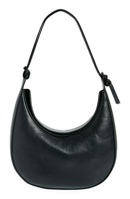 Reformation Medium Rosetta Shoulder Bag in Black Leather