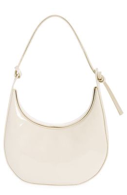 Reformation Medium Rosetta Shoulder Bag in Milk Patent