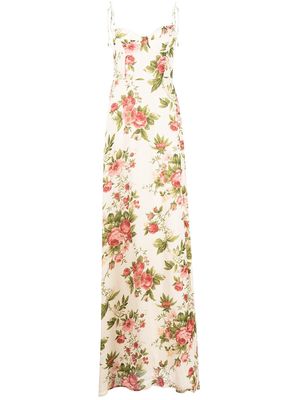 Reformation Melita floral-print maxi dress - White