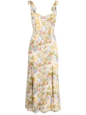 Reformation Nadira floral-print midi dress - Neutrals