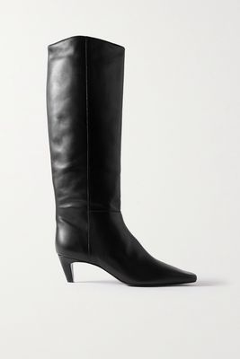 Reformation - Remy Leather Knee Boots - Black