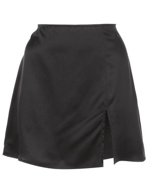 Reformation Robbie fitted mini-skirt - Black