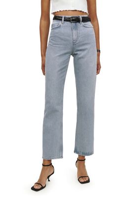 Reformation Sandy High Waist Relaxed Straight Leg Jeans in Sloane