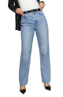 Reformation Selena High Rise Relaxed Fit Straight Leg Jeans in Superior