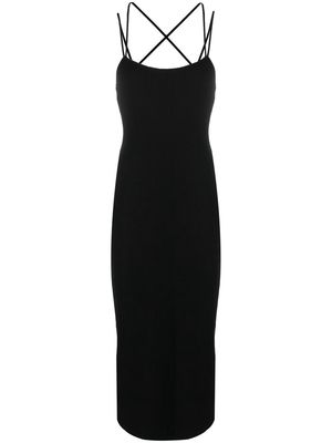 Reformation spaghetti-strap square-neck dress - Black