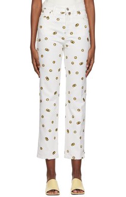Reformation White Mixed Emotions Jeans