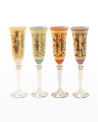 Regalia Assorted Champagne Glasses, Set of 4