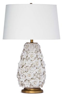 Regina Andrew Alice Porcelain Flower Table Lamp in White