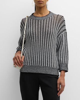 Regno Contrast Knit Sweater