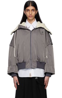 Regulation Yohji Yamamoto Gray Detachable Sleeves Jacket