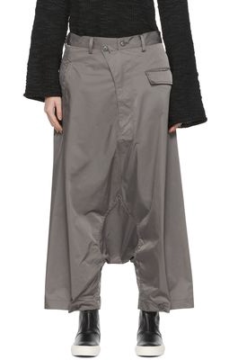 Regulation Yohji Yamamoto Gray Sarouel Trousers