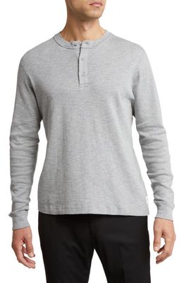 Reigning Champ 1x1 Slub Henley in H. Grey 