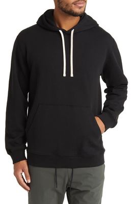 Reigning Champ Classic Fit Handcrafted Midweight Terry Hoodie in Black