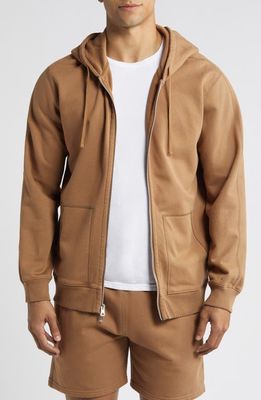 Reigning Champ Classic Midweight Terry Full Zip Hoodie in Clay 