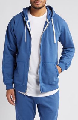 Reigning Champ Classic Midweight Terry Full Zip Hoodie in Lapis 