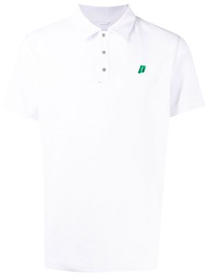 Reigning Champ logo-embroidered polo shirt - White