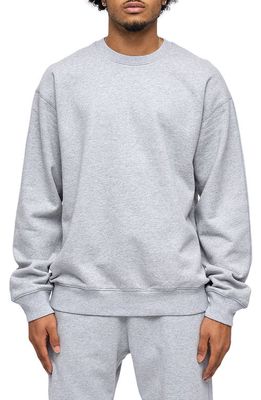 Reigning Champ Midweight Terry Relaxed Crewneck Sweatshirt in H. Grey