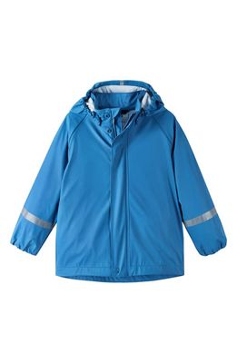 Reima Kids' Lampi Hooded Raincoat in Denim Blue 