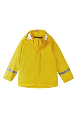 Reima Kids' Lampi Waterproof Hooded Raincoat in Yellow