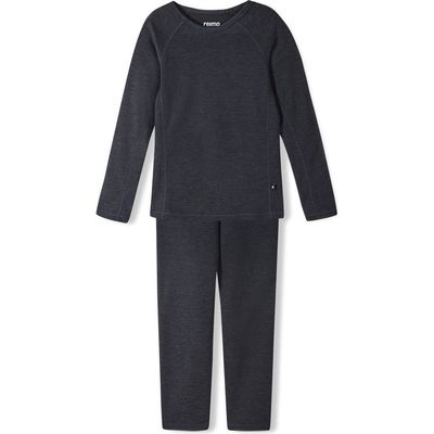 Reima Kids' Lani Thermal T-Shirt & Leggings Set in Black 