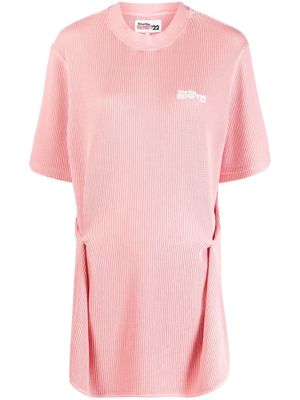 Reina Olga Andre logo-print T-shirt dress - Pink