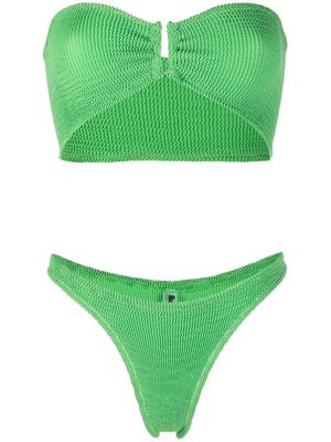 Reina Olga Ausilia scrunch bikini set - Green