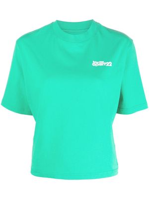 Reina Olga Brooke logo-print T-shirt - Green