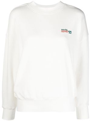 Reina Olga Fawcett logo-print sweatshirt - White