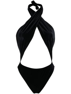 Reina Olga Italian Stallion cut-out swimsuit - Black