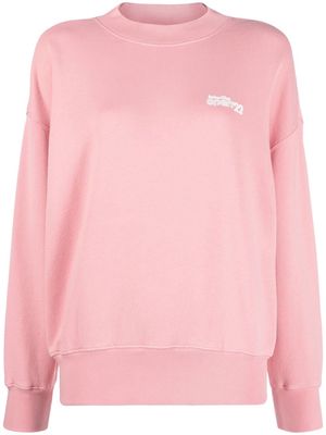 Reina Olga logo-print long-sleeve sweatshirt - Pink