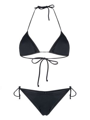 Reina Olga Love Triangle plain-black bikini