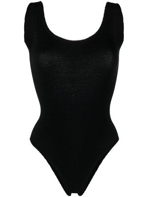 Reina Olga Papaia Crinkle swimsuit - Black