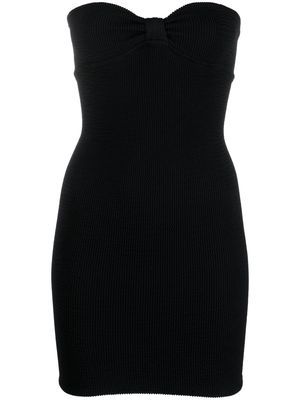 Reina Olga short fitted strapless dress - Black