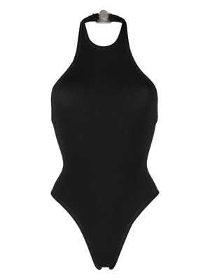 Reina Olga Surfer crinkled-effect swimsuit - Black