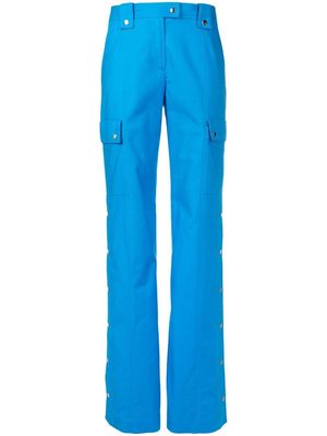 Reinaldo Lourenço press-stud detail trousers - Blue