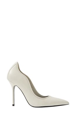 Reiss Bramley Pointed Toe Pump in Off White